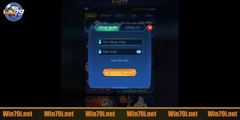 Người chơi nhập thông tin cá nhân khi đăng nhập